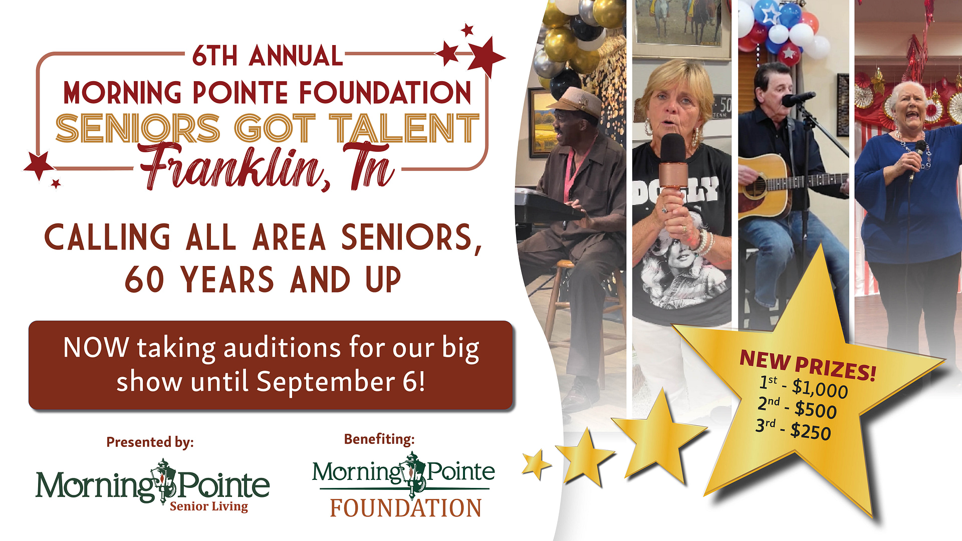 2024 Morning Pointe Foundation Seniors Got Talent Franklin tryouts image