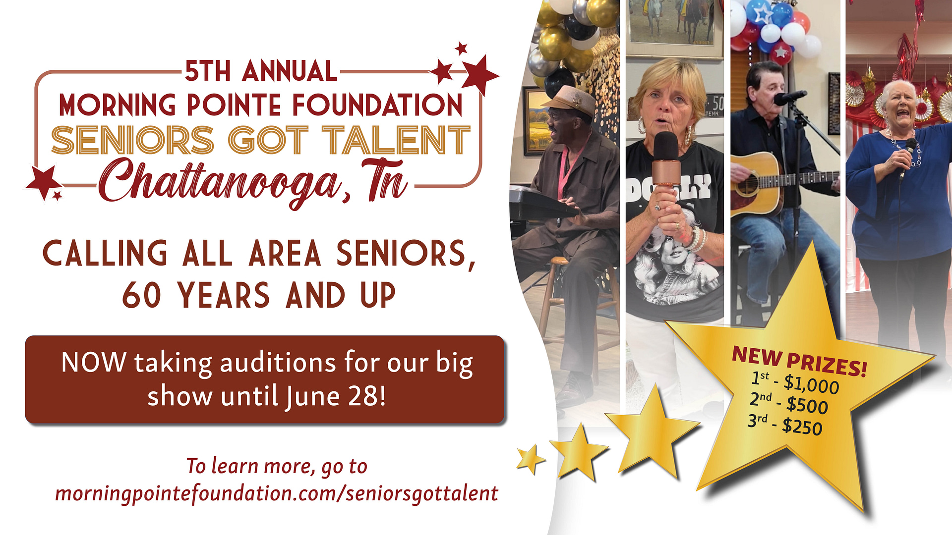 promo image for tryouts for 2024 Chattanooga Seniors Got Talent