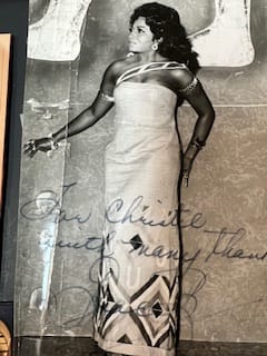 A note of thanks from singer Grace Bumbry