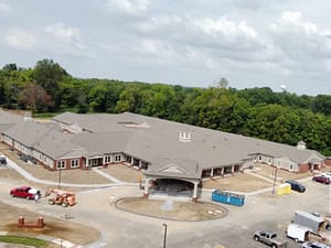 August construction photo of Morning Pointe of Danville Phase II