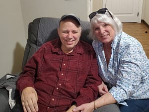 photo of Bob Paredes and his wife, Lynne