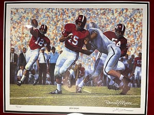 picture of Cotton running in a Crimson Tide game