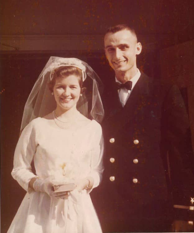 photo of Ron and Ann at their wedding