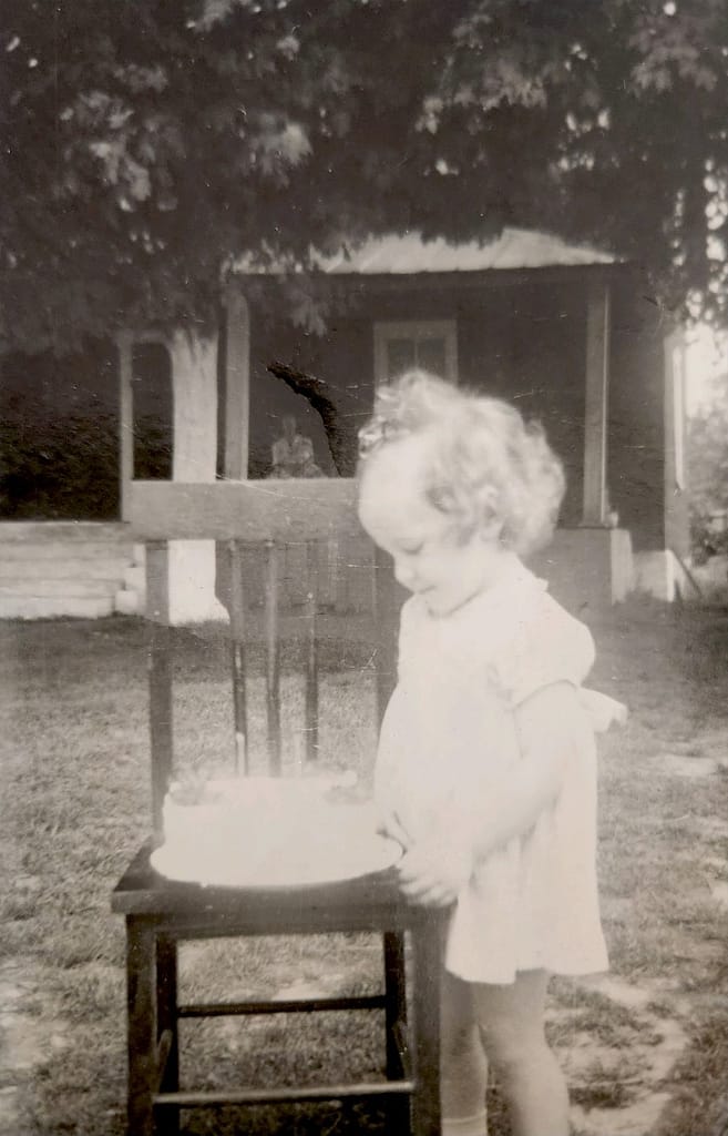 photo of Carolyn as a child