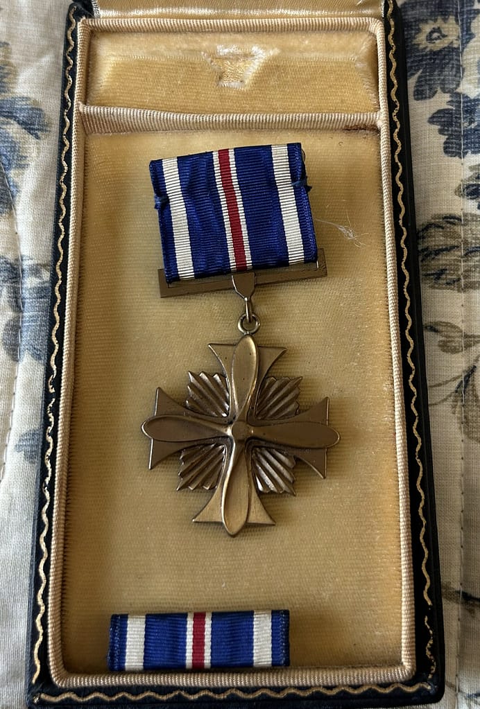 photo of Claude's Distinguished Flying Cross medal