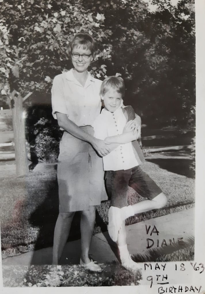 Virginia with her daughter Diane