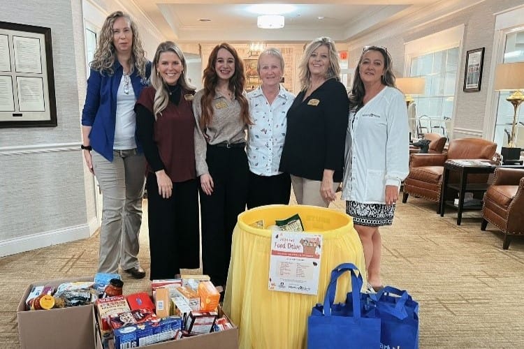 photo of Morning Pointe at Happy Valley associates with the community's collection barrel