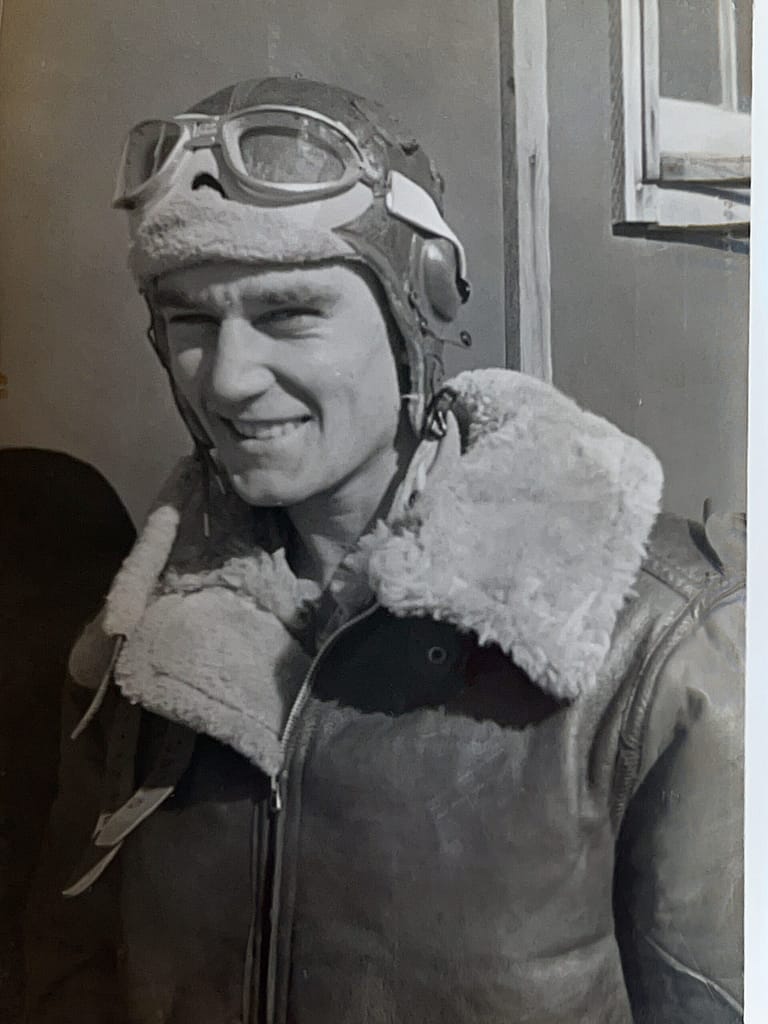 photo of Claude in his flight gear