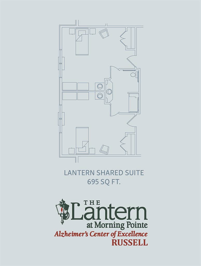 Lantern Shared Suite floorplan