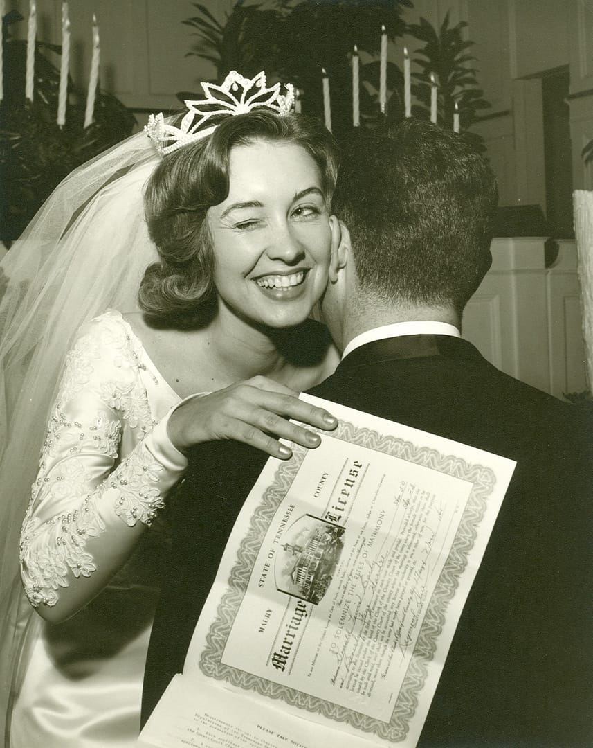 photo of Beverly and Don at their wedding