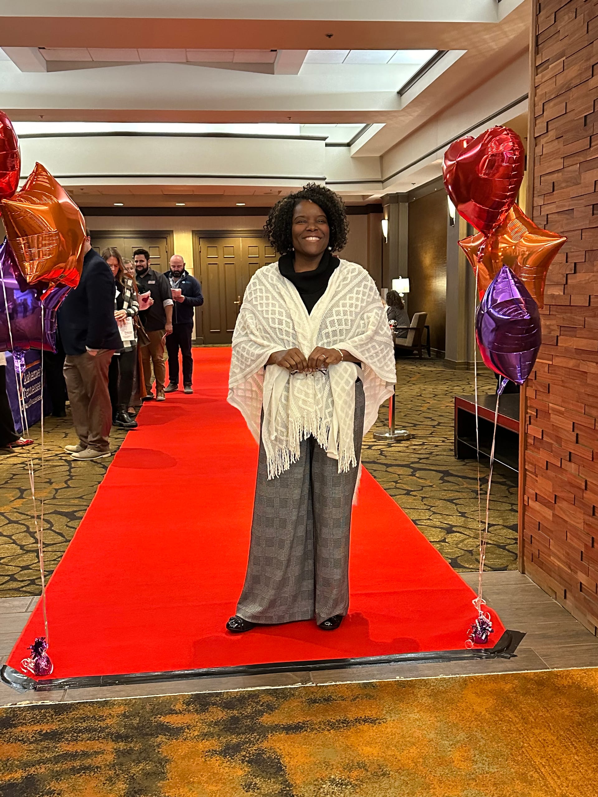 photo of Bardella Hall on the red carpet