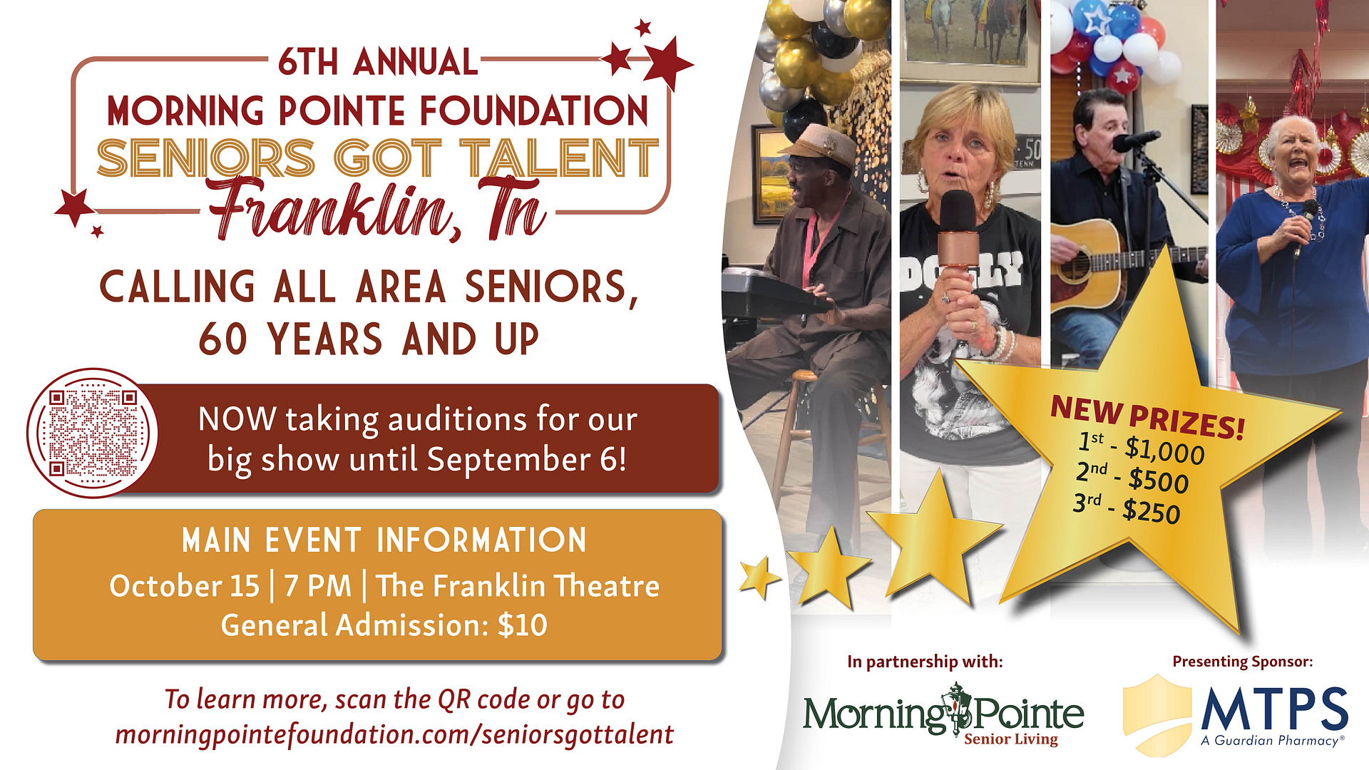 Franklin Seniors Got Talent show tryouts slide