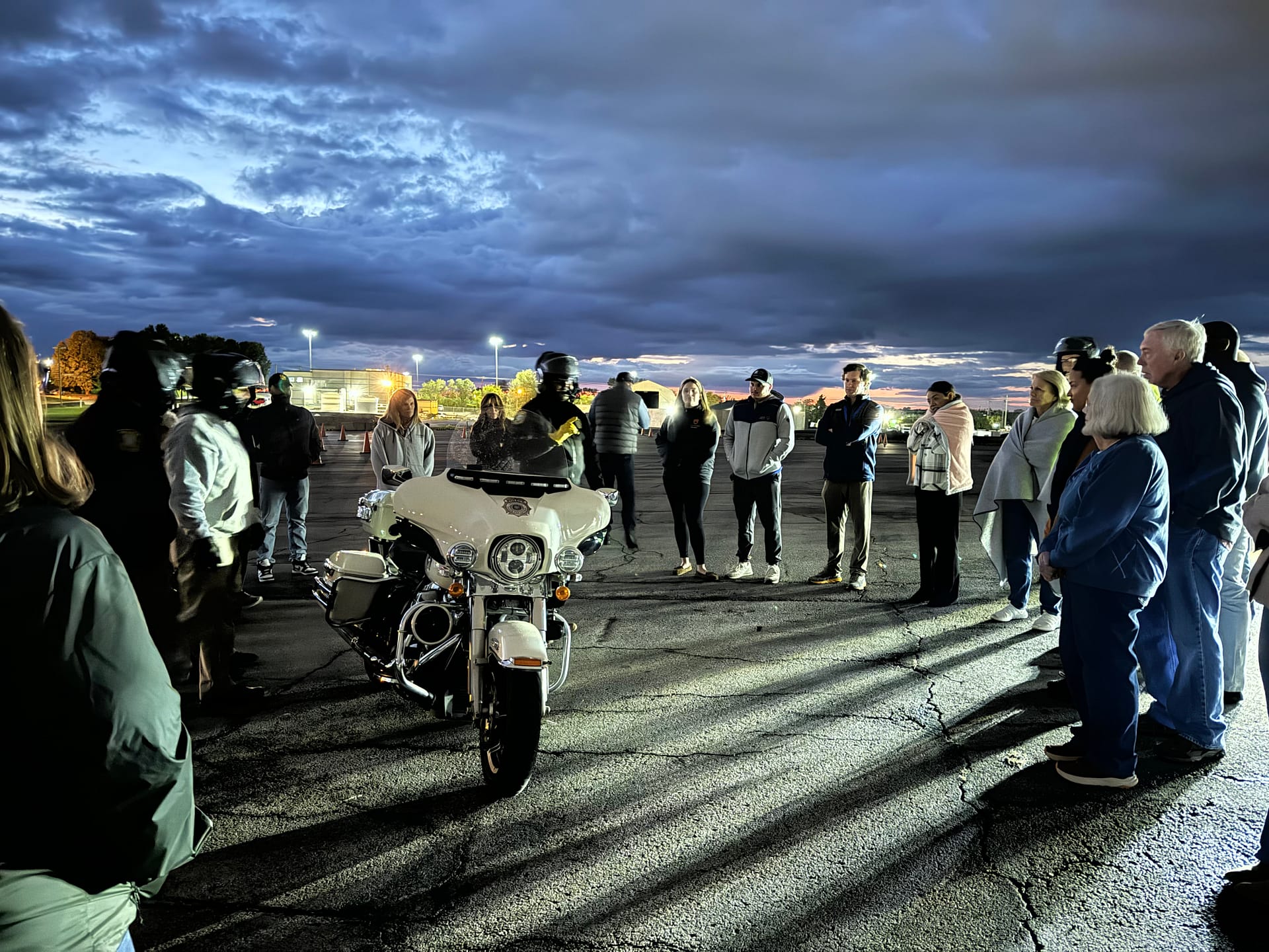 photo of The group at the motorcycle session