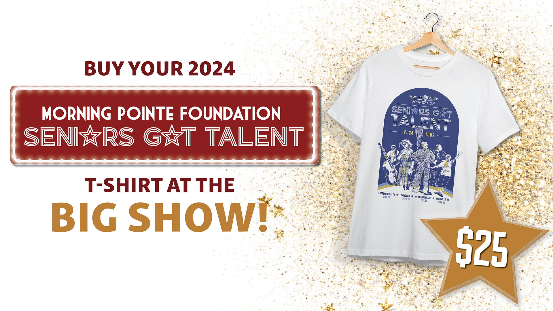 Seniors Got Talent 2024 Tour T-shirts