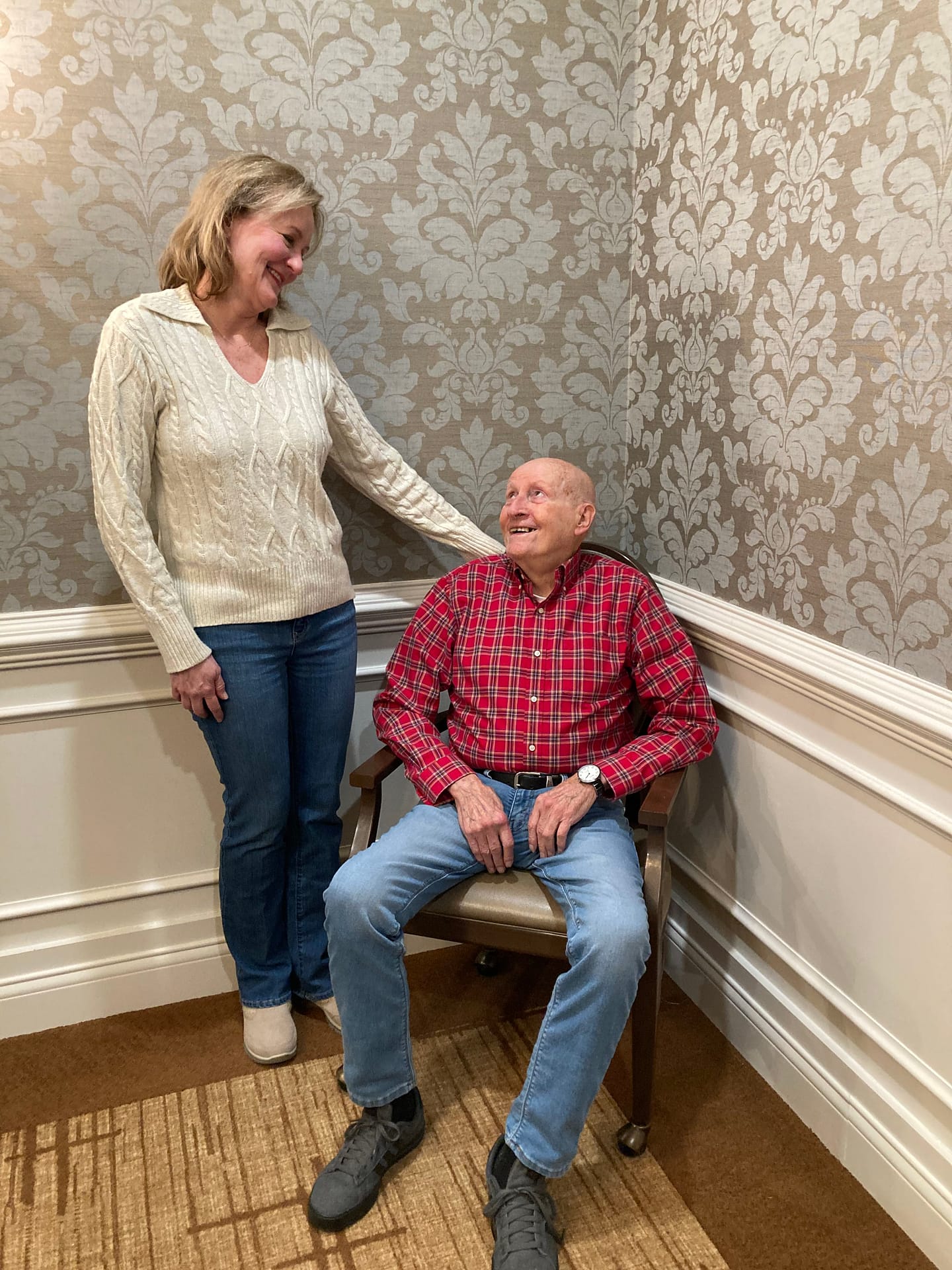 photo of Newman and his daughter Lisa