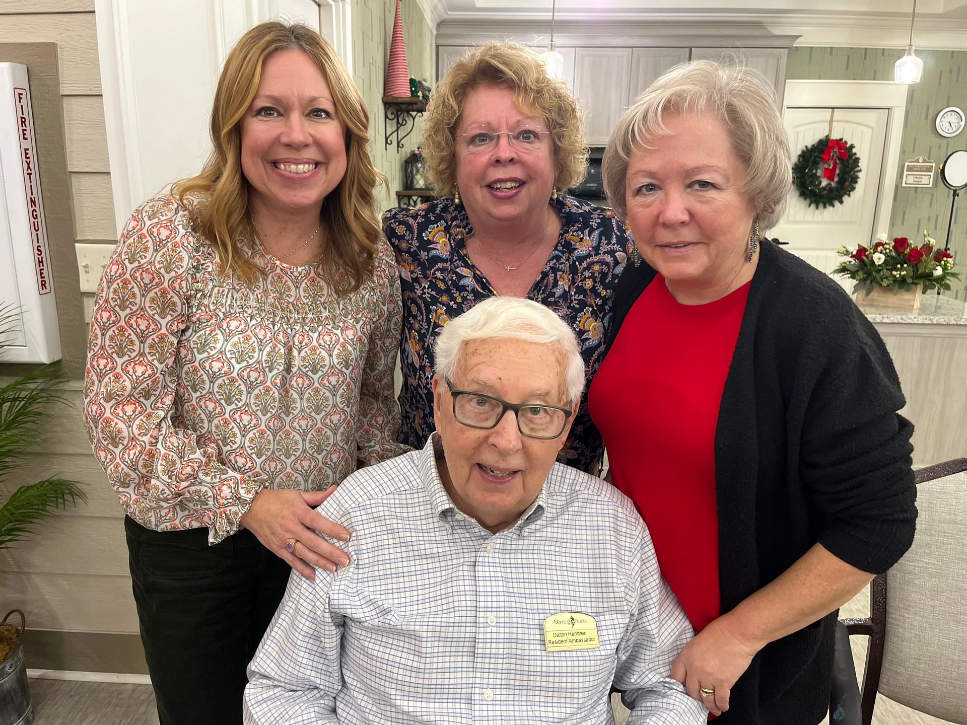 photo of Resident Ambassador Dalton Hendron with guests