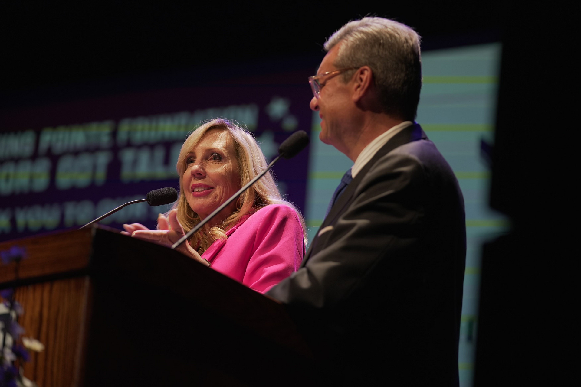 photo of Emcees Lyssa and Doug High from ABC 36 News 