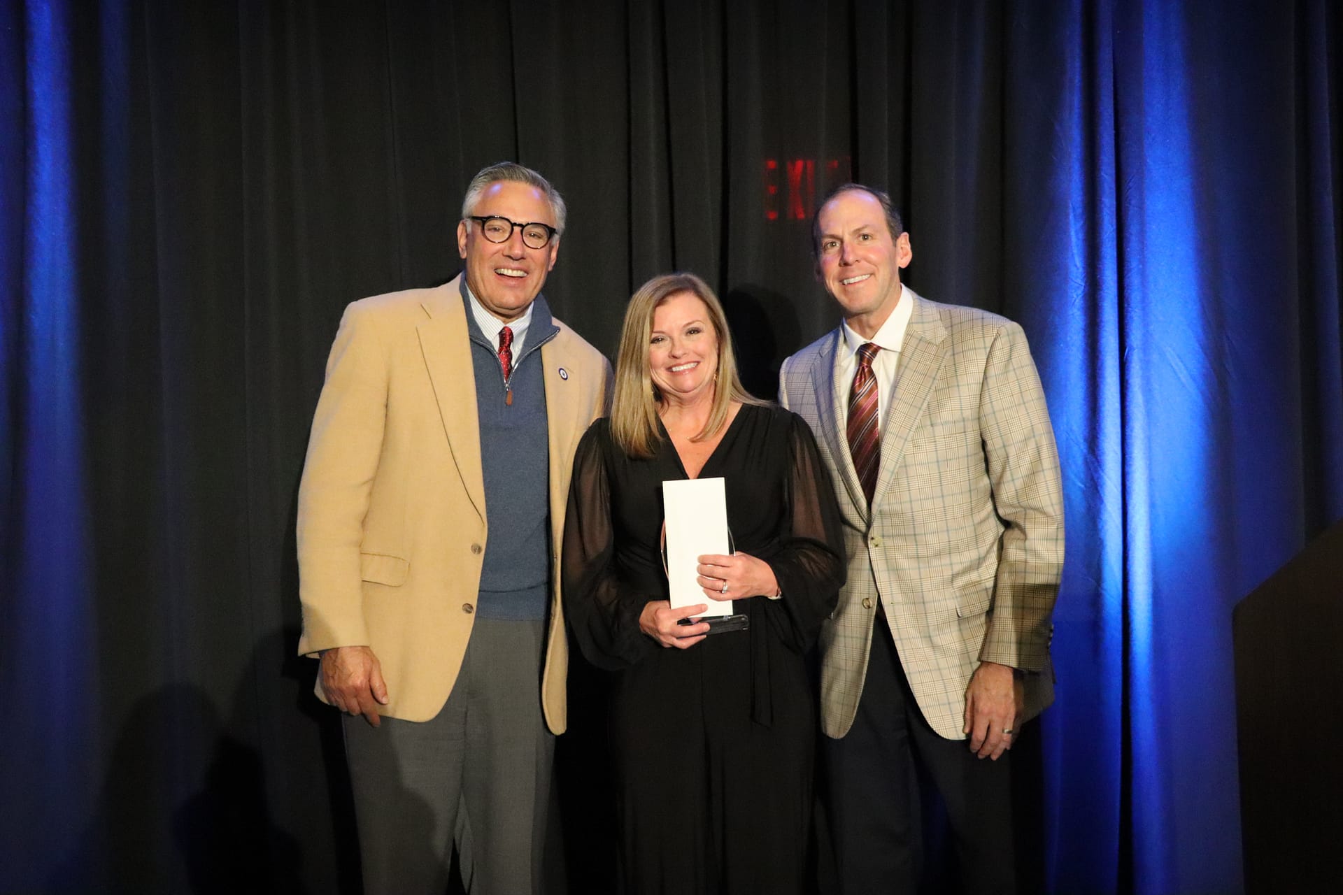 Left to right: Greg A. Vital, Morning Pointe Senior Living co-founder and president; Bebe Kennedy, Morning Pointe's VP of Clinical Services; and Franklin Farrow, Morning Pointe Senior Living co-founder and CEO