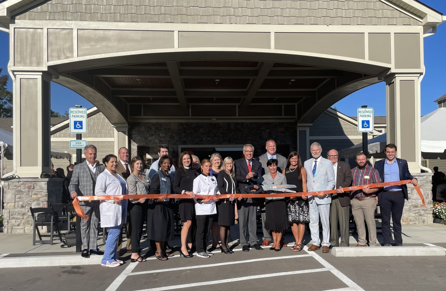 photo of ribbon cutting at The Lantern of Powell