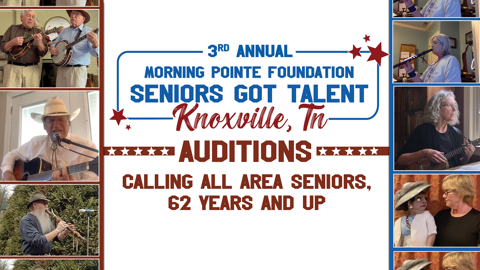 Knoxville Seniors Got Talent 2023 auditions graphic