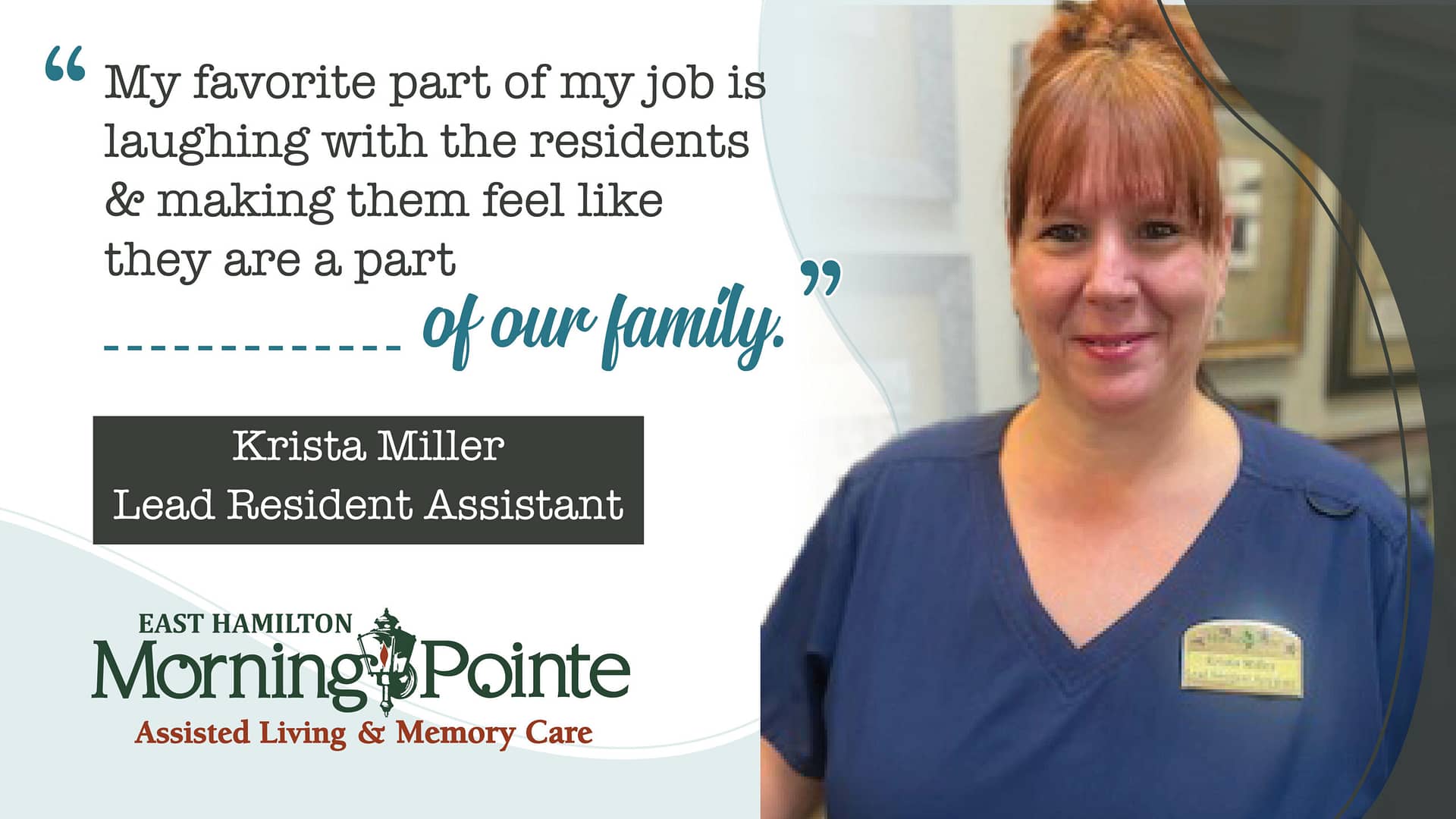Photo of Krista Miller, Lead Resident Assistant at Morning Pointe of East Hamilton