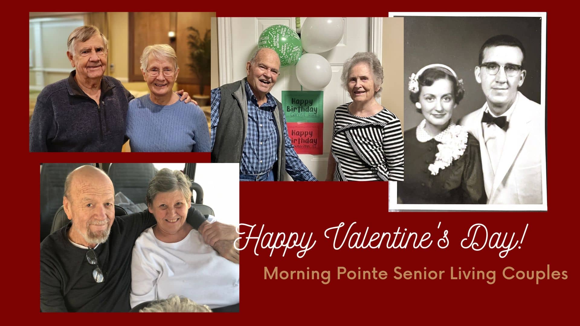 Valentine's Day couples collage
