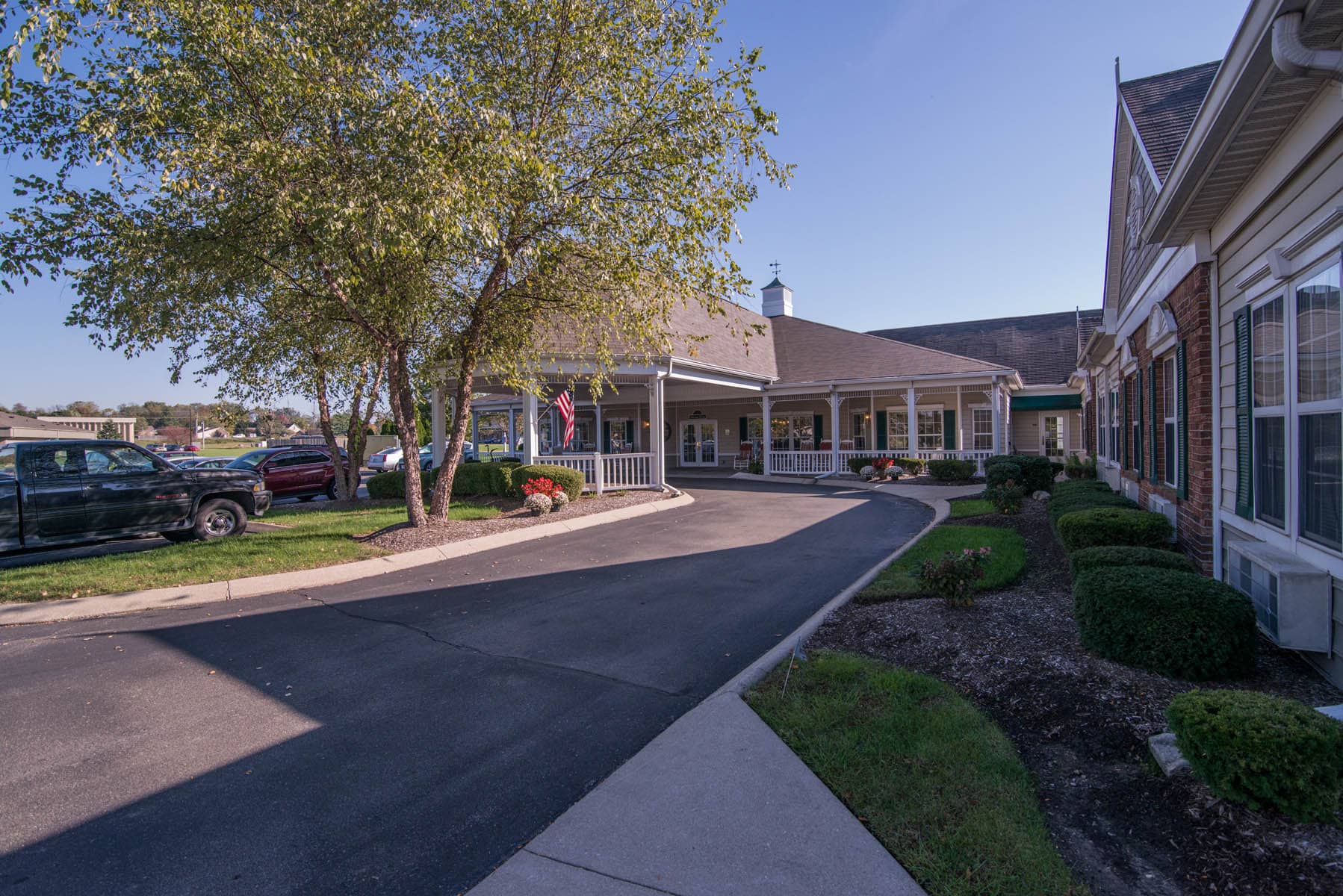 Exterior view of Morning Pointe Senior Living of Franklin, Indiana