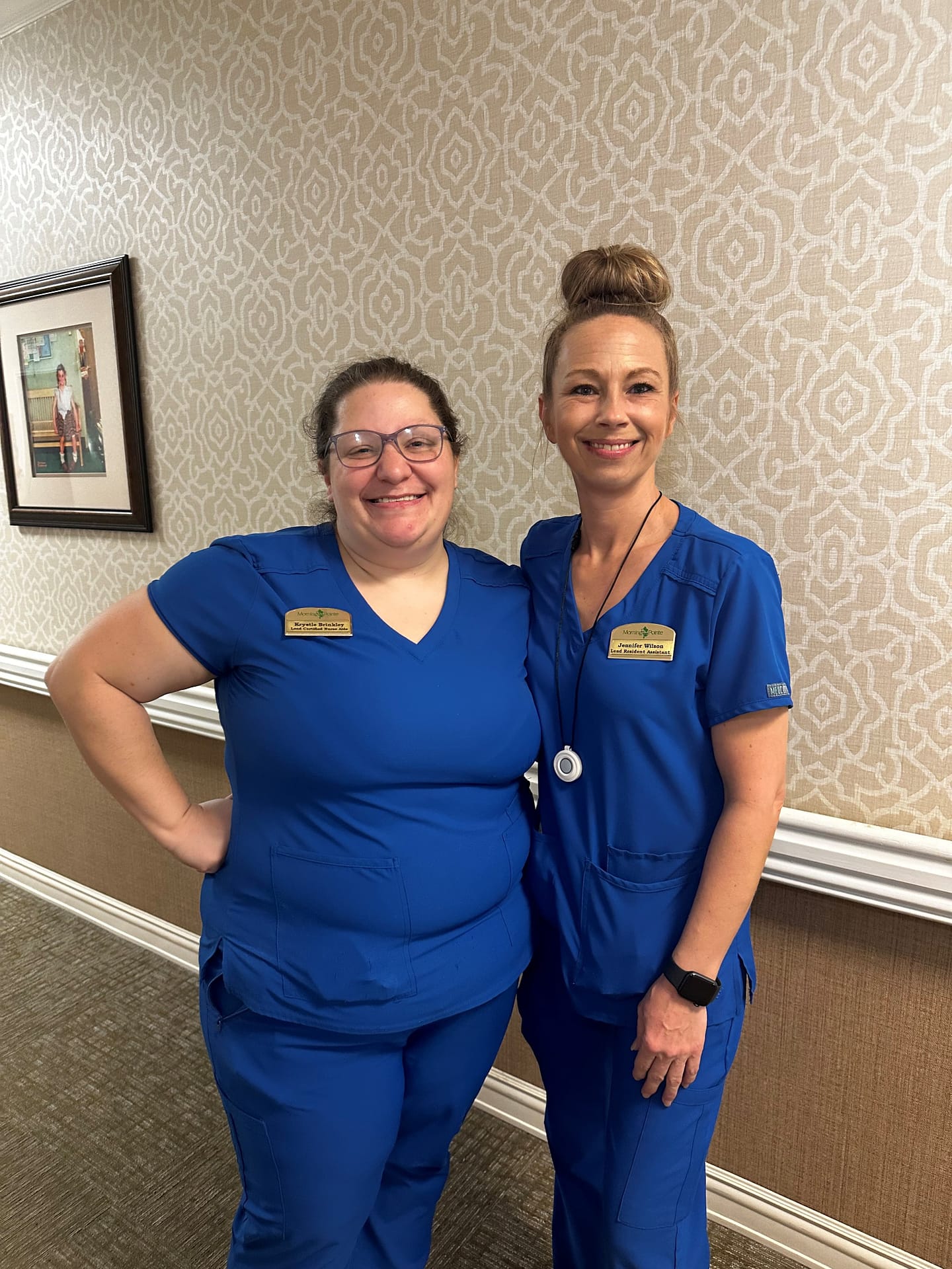 photo of Krystle with Jennifer Wilson, lead resident assistant