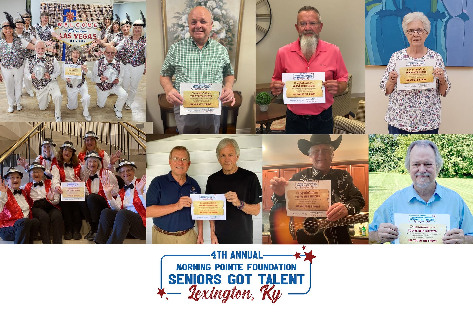 Seniors Got Talent Lexington show 2023 collage August