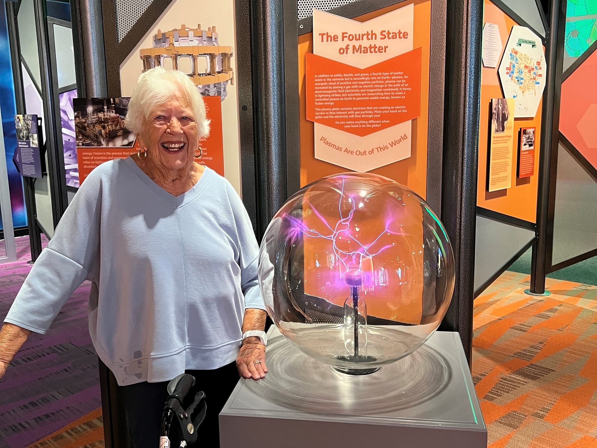 photo of Ann Patton at the American Museum of Atomic Energy