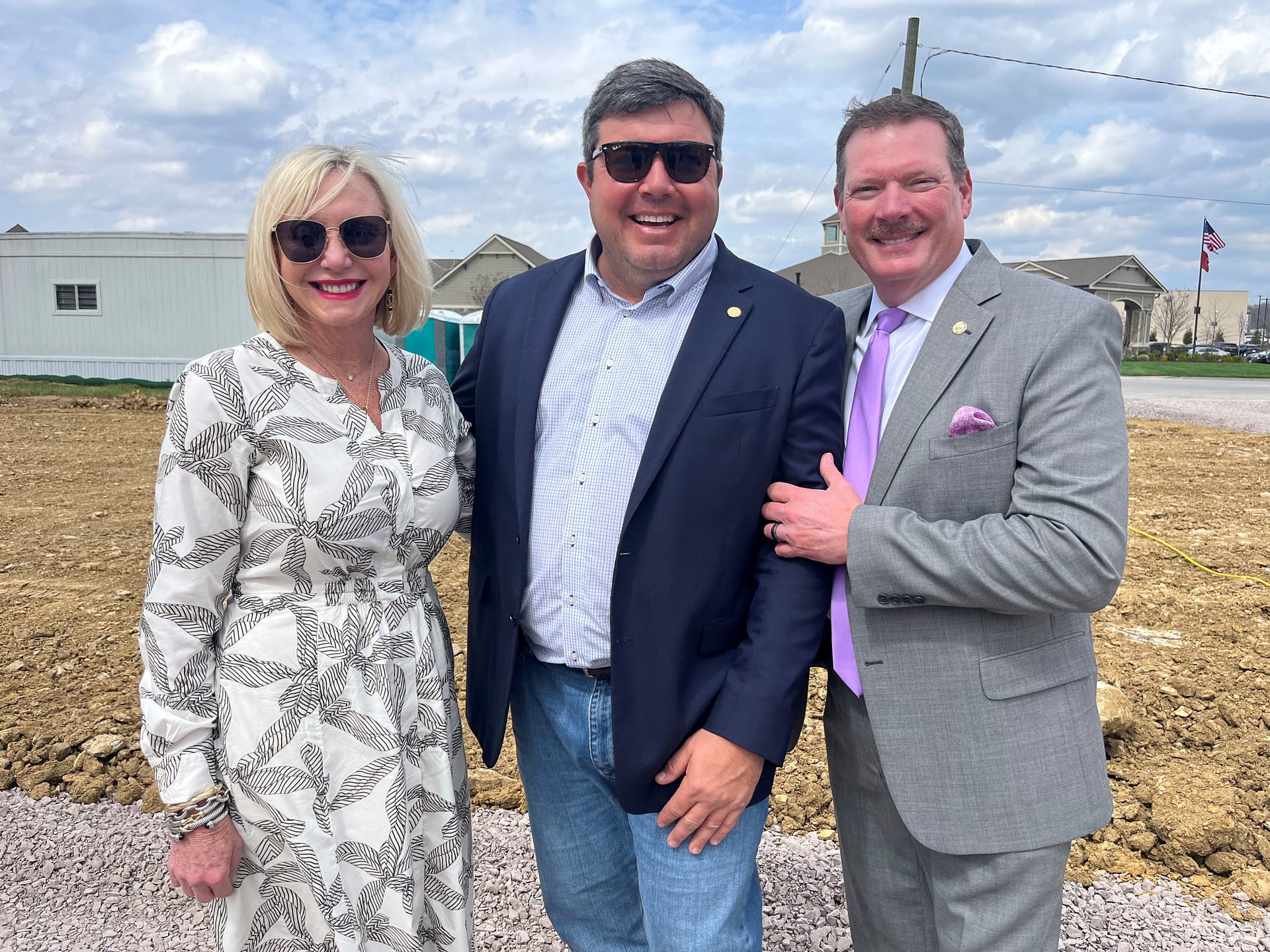 photo of Left to right: Esther Helton, Tennessee State Representative for District 30; Lee Helton, Hamilton County District 7 Commissioner; and  Jeff Eversole, Hamilton County Commissioner Chair for District 10