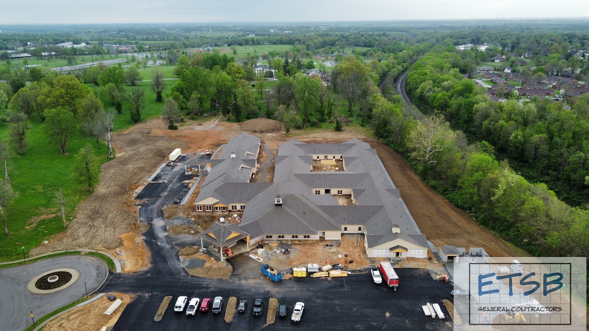 April 2024 aerial photo of Morning Pointe of Danville Phase II