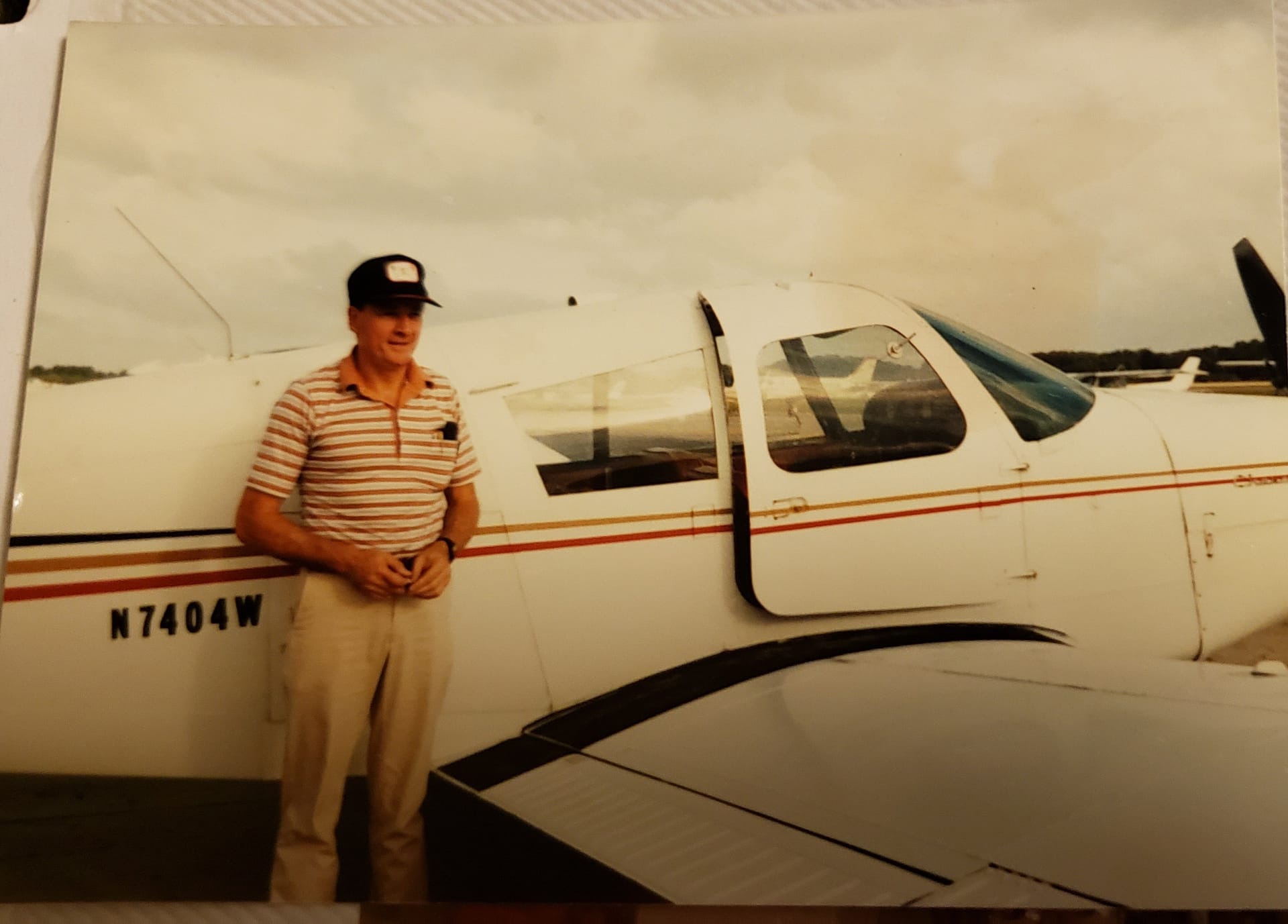 photo of Newman with one of his planes