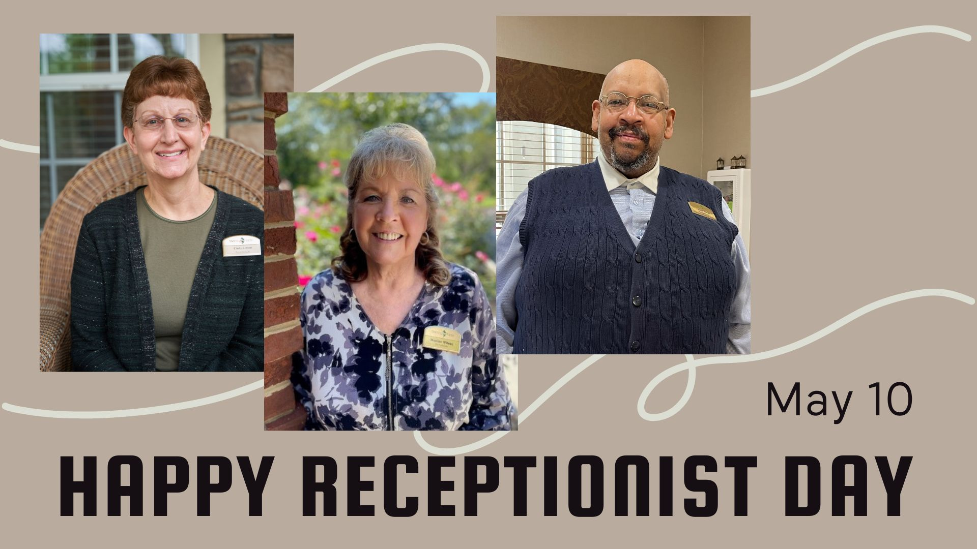 Happy Receptionist Day collage