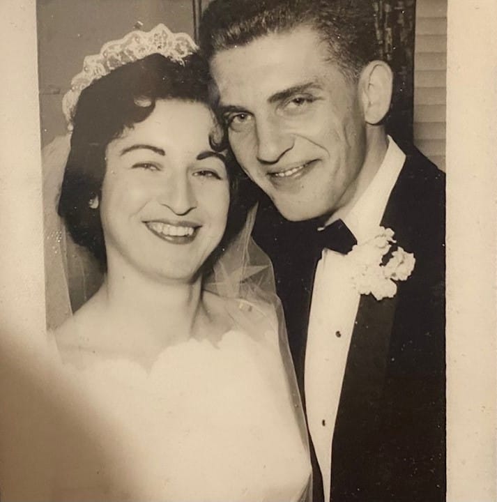 June and Jim's wedding photo