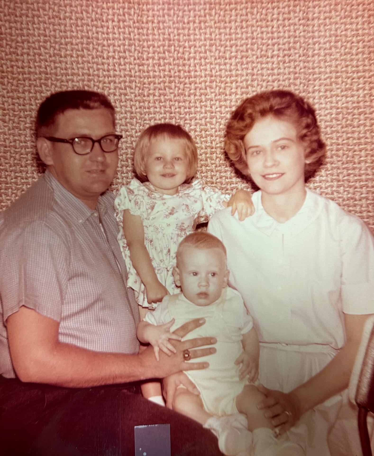photo of Gerald and Rosemarie with their children