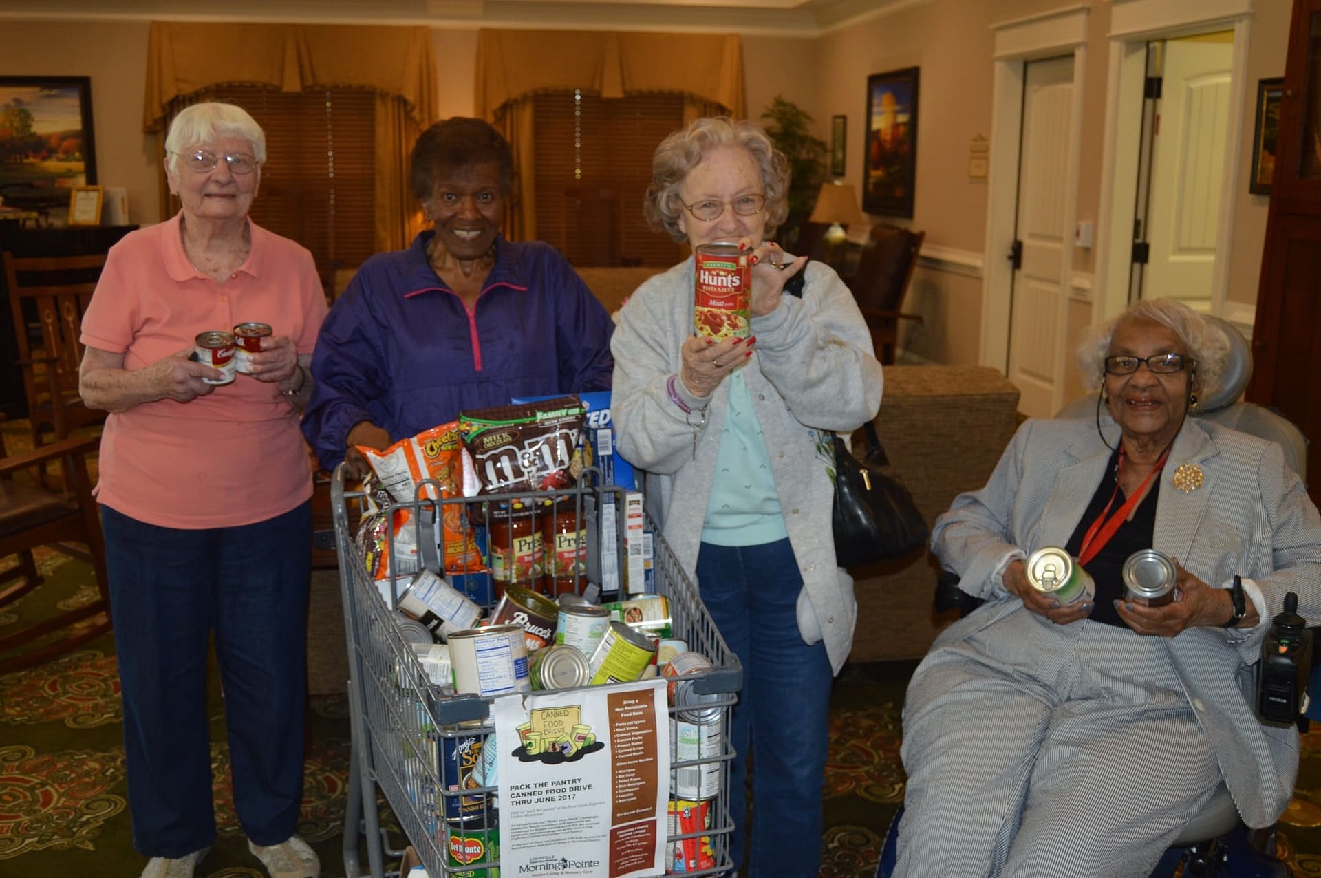 Louisville Ky Morning Pointe Of Louisville Hosted A Food Drive